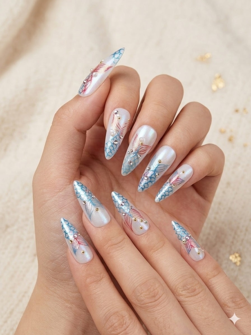 Custom Luna Luxe Press On Nails NWT